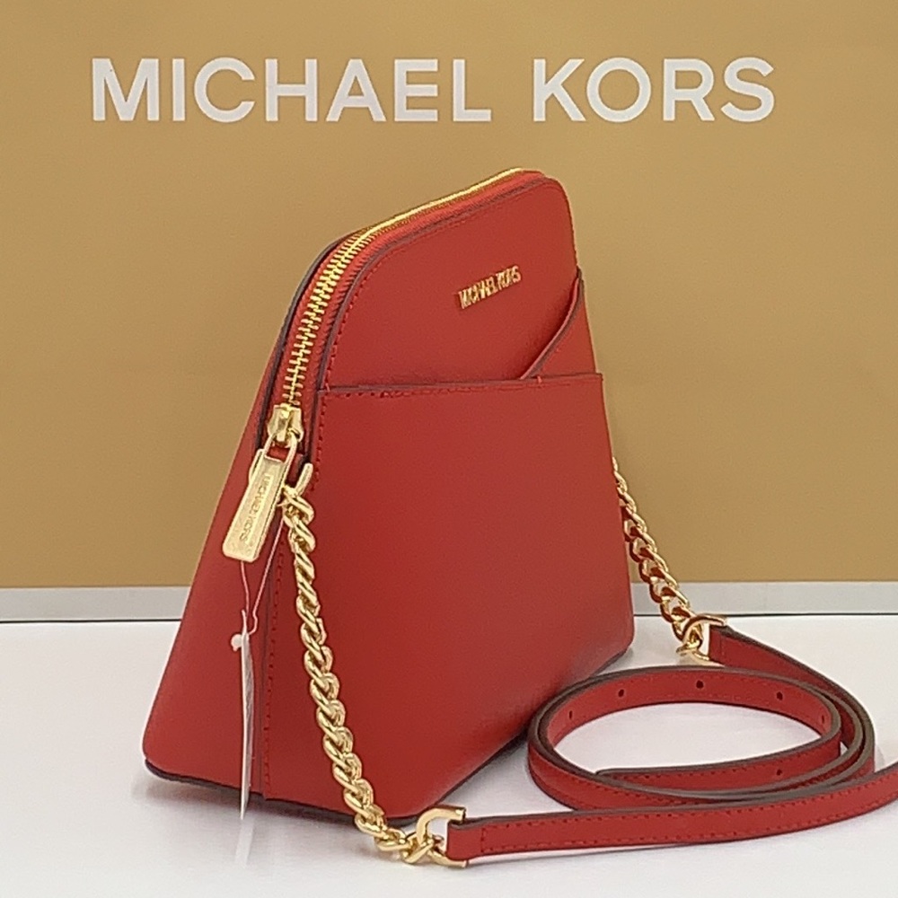MICHAEL KORS
Jet Set Travel Medium Logo Dome Crossbody Bag FLAME COLOR - Picture 5 of 15